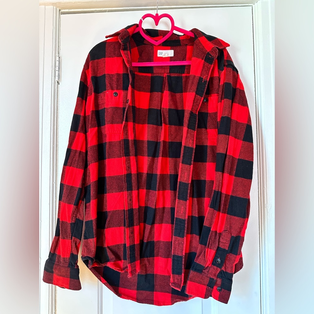gap checkered flannel